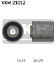 SKF Umlenk-/Führungsrolle, Zahnriemen VKM 21012