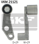 SKF Umlenk-/Führungsrolle, Zahnriemen VKM 21121
