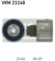 SKF Umlenk-/Führungsrolle, Zahnriemen VKM 21148
