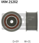 SKF Umlenk-/Führungsrolle, Zahnriemen VKM 21202