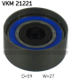 SKF Umlenk-/Führungsrolle, Zahnriemen VKM 21221