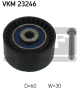 SKF Umlenk-/Führungsrolle, Zahnriemen VKM 23246