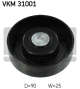 SKF Umlenk-/Führungsrolle, Keilrippenriemen VKM 31001