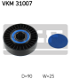 SKF Umlenk-/Führungsrolle, Keilrippenriemen VKM 31007