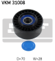 SKF Umlenk-/Führungsrolle, Keilrippenriemen VKM 31008