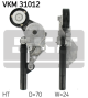SKF Riemenspanner, Keilrippenriemen VKM 31012
