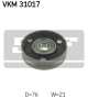 SKF Umlenk-/Führungsrolle, Keilrippenriemen VKM 31017