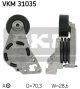 SKF Riemenspanner, Keilrippenriemen VKM 31035