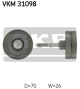 SKF Umlenk-/Führungsrolle, Keilrippenriemen VKM 31098