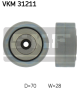 SKF Umlenk-/Führungsrolle, Keilrippenriemen VKM 31211