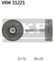 SKF Umlenk-/Führungsrolle, Keilrippenriemen VKM 31221