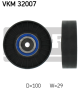 SKF Umlenk-/Führungsrolle, Keilrippenriemen VKM 32007