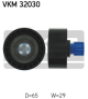 SKF Umlenk-/Führungsrolle, Keilrippenriemen VKM 32030
