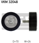 SKF Umlenk-/Führungsrolle, Keilrippenriemen VKM 32048