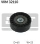 SKF Umlenk-/Führungsrolle, Keilrippenriemen VKM 32110