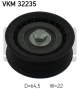 SKF Umlenk-/Führungsrolle, Keilrippenriemen VKM 32235