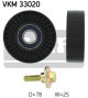SKF Umlenk-/Führungsrolle, Keilrippenriemen VKM 33020