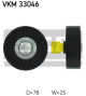 SKF Umlenk-/Führungsrolle, Keilrippenriemen VKM 33046
