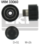 SKF Umlenk-/Führungsrolle, Keilrippenriemen VKM 33060