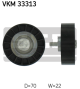 SKF Umlenk-/Führungsrolle, Keilrippenriemen VKM 33313