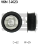 SKF Umlenk-/Führungsrolle, Keilrippenriemen VKM 34023