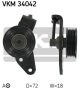 SKF Riemenspanner, Keilrippenriemen VKM 34042