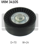 SKF Umlenk-/Führungsrolle, Keilrippenriemen VKM 34105