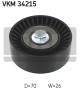 SKF Umlenk-/Führungsrolle, Keilrippenriemen VKM 34215
