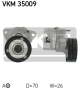 SKF Riemenspanner, Keilrippenriemen VKM 35009