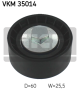 SKF Umlenk-/Führungsrolle, Keilrippenriemen VKM 35014