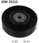 SKF Umlenk-/Führungsrolle, Keilrippenriemen VKM 35210