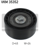 SKF Umlenk-/Führungsrolle, Keilrippenriemen VKM 35352