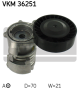 SKF Riemenspanner, Keilrippenriemen VKM 36251