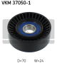 SKF Umlenk-/Führungsrolle, Keilrippenriemen VKM 37050-1