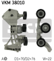 SKF Riemenspanner, Keilrippenriemen VKM 38010