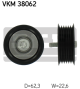 SKF Umlenk-/Führungsrolle, Keilrippenriemen VKM 38062
