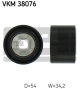 SKF Umlenk-/Führungsrolle, Keilrippenriemen VKM 38076
