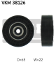 SKF Umlenk-/Führungsrolle, Keilrippenriemen VKM 38126
