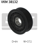 SKF Umlenk-/Führungsrolle, Keilrippenriemen VKM 38132