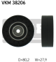 SKF Umlenk-/Führungsrolle, Keilrippenriemen VKM 38206