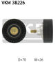 SKF Umlenk-/Führungsrolle, Keilrippenriemen VKM 38226