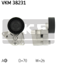 SKF Riemenspanner, Keilrippenriemen VKM 38231
