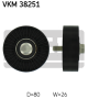 SKF Umlenk-/Führungsrolle, Keilrippenriemen VKM 38251