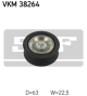 SKF Umlenk-/Führungsrolle, Keilrippenriemen VKM 38264