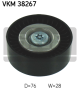 SKF Umlenk-/Führungsrolle, Keilrippenriemen VKM 38267