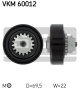 SKF Riemenspanner, Keilrippenriemen VKM 60012