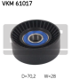 SKF Umlenk-/Führungsrolle, Keilrippenriemen VKM 61017