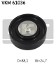 SKF Umlenk-/Führungsrolle, Keilrippenriemen VKM 61036