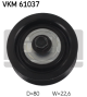 SKF Umlenk-/Führungsrolle, Keilrippenriemen VKM 61037