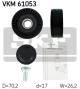 SKF Umlenk-/Führungsrolle, Keilrippenriemen VKM 61053